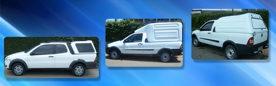 Capotas em fibra para Pick Ups